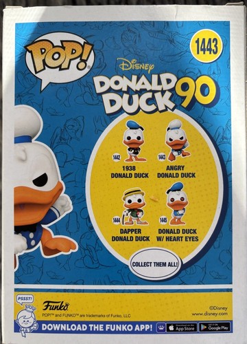 Funko POP! Disney Donald Duck 90 - Angry Donald Duck w/Protector (#1443) - Picture 4 of 5