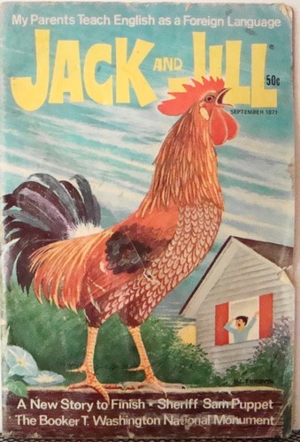 Vintage Jack & Jill Magazine Sept 1971 Worn Cut Red Ink Address on Cover     - Bild 2 von 5