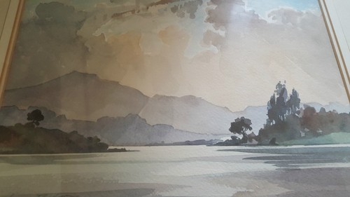 'Acuarela enmarcada Ivan Taylor - 'Langdale Pikes' - Imagen 9 de 11