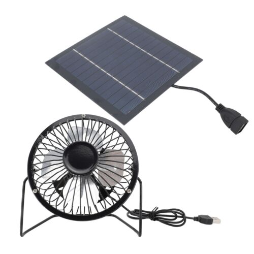 5W Solar Panel Powered Fan For Outdoor Cooling USB Solar Fan Kit For Greenh ZO - Picture 23 of 23