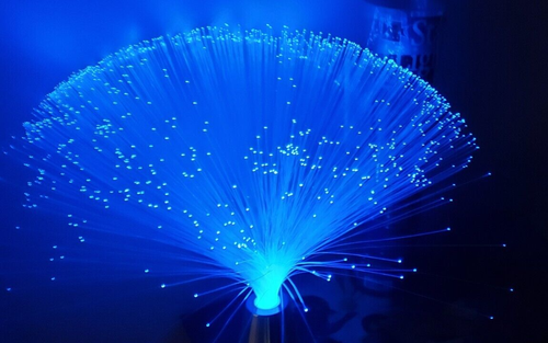 StarLight Fiber Optic Wire Table Light Blue Chrome Base - Picture 7 of 7
