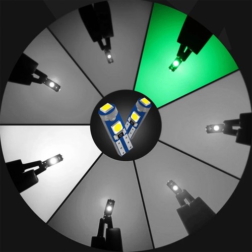 10X T5 Led Bulb Car Lights 12v 3smd Light Auto Super Bright License Lamp Canbus - Picture 14 of 16