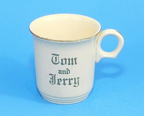 Tom & Jerry Homer Laughlin Tasse Keramiktasse Punschbecher 1952 klein elfenbein gold - Bild 5 von 7