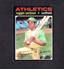 1971 Topps # 20 Reggie Jackson EX condition A1 Oakland A's SHIPPING IS FREE