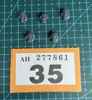 5 Ordnance Battery Cadian Heads Sergeant Guard Helmets Astra Militarum New Kit