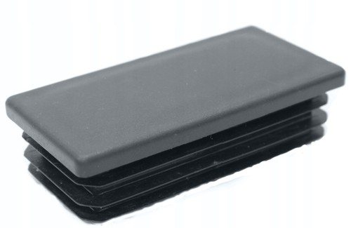 40x80mm Rectangular Pipe Laminated Caps Rectangular Cap Grey Cope... - Picture 1 of 9