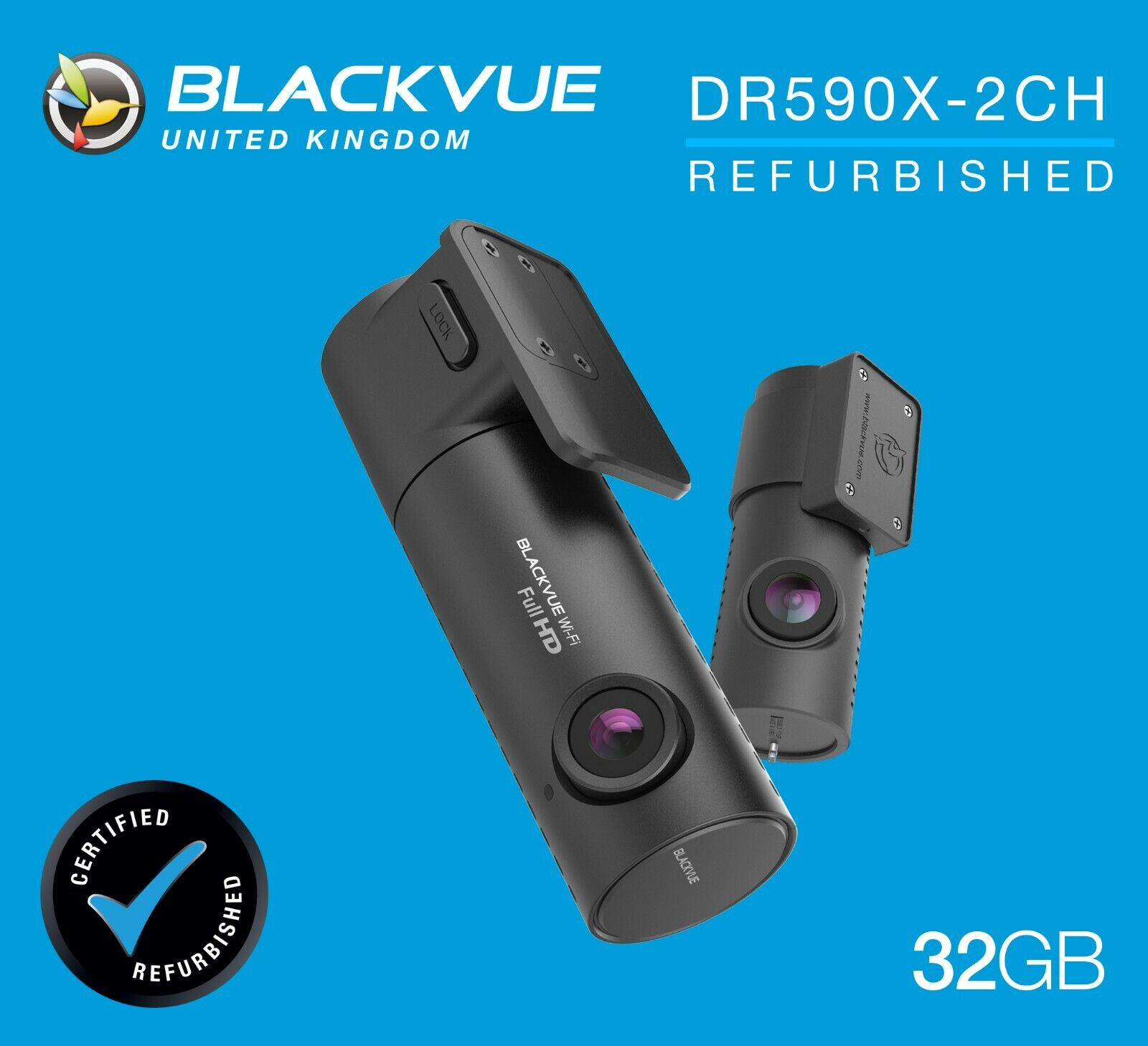 BlackVue DR590X-2CH 1080P FHD Wi-Fi Dash Camera ( DR590X Series 2