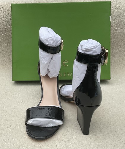 Sandalias Kate Spade charol arrugado negro UK4.5 EU37.5 Susane PVP £165 - Imagen 2 de 4