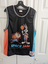 SPACE JAM Tune Squad sz Large REVERSIBLE Mesh jersey Basketball LOONEY TUNES