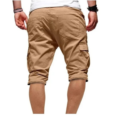 Men Casual Chino Cargo Shorts Pants 6-Pockets Summer Beach Trousers - Picture 7 of 23