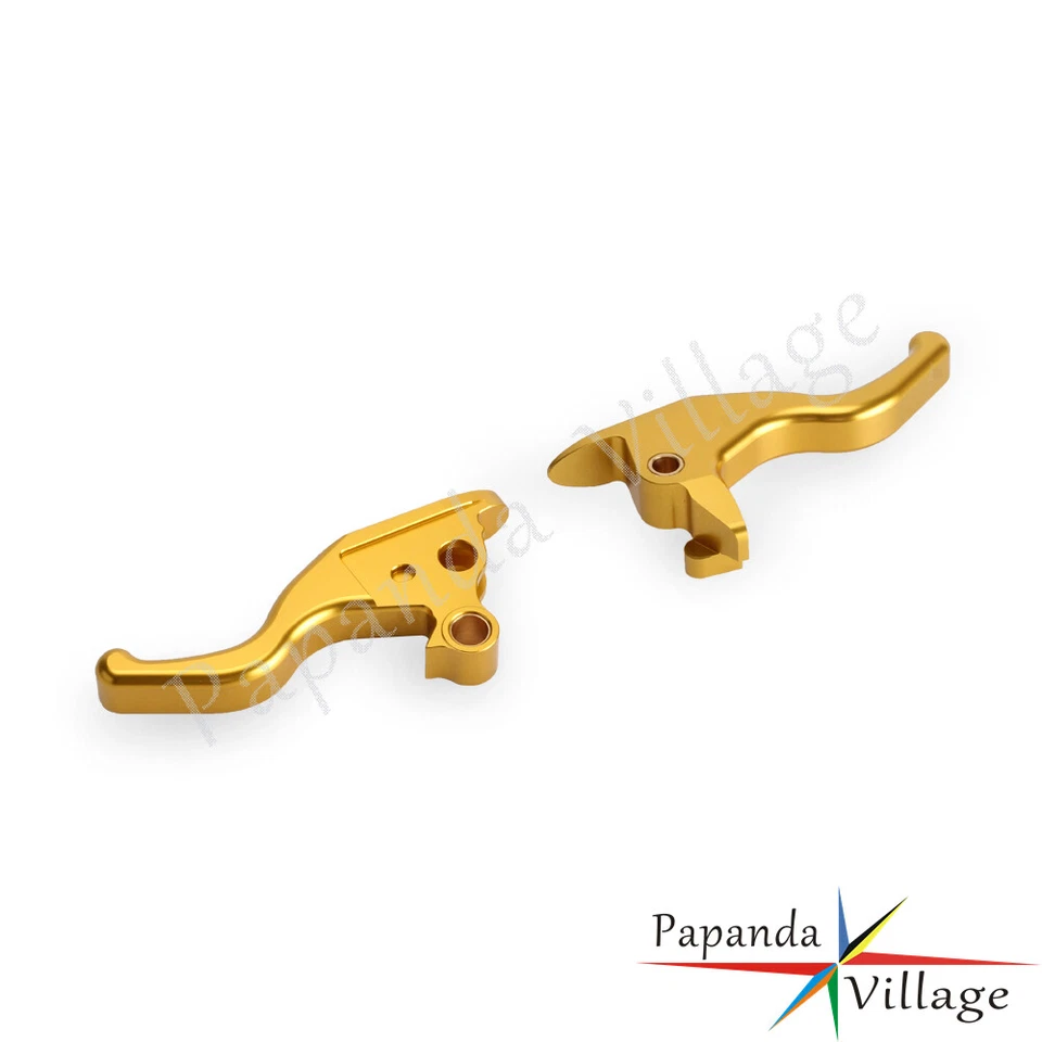 5.3" Gold Hand Brake Clutch Lever For Harley Softail FLHCS Street Bob 2018-2025 - Image 4 of 4