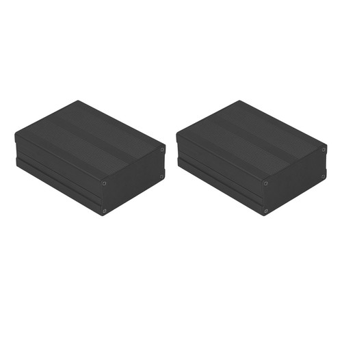 Electronic Project Box Sandblasting Oxidation Power Junction Case Black. - Picture 5 of 24