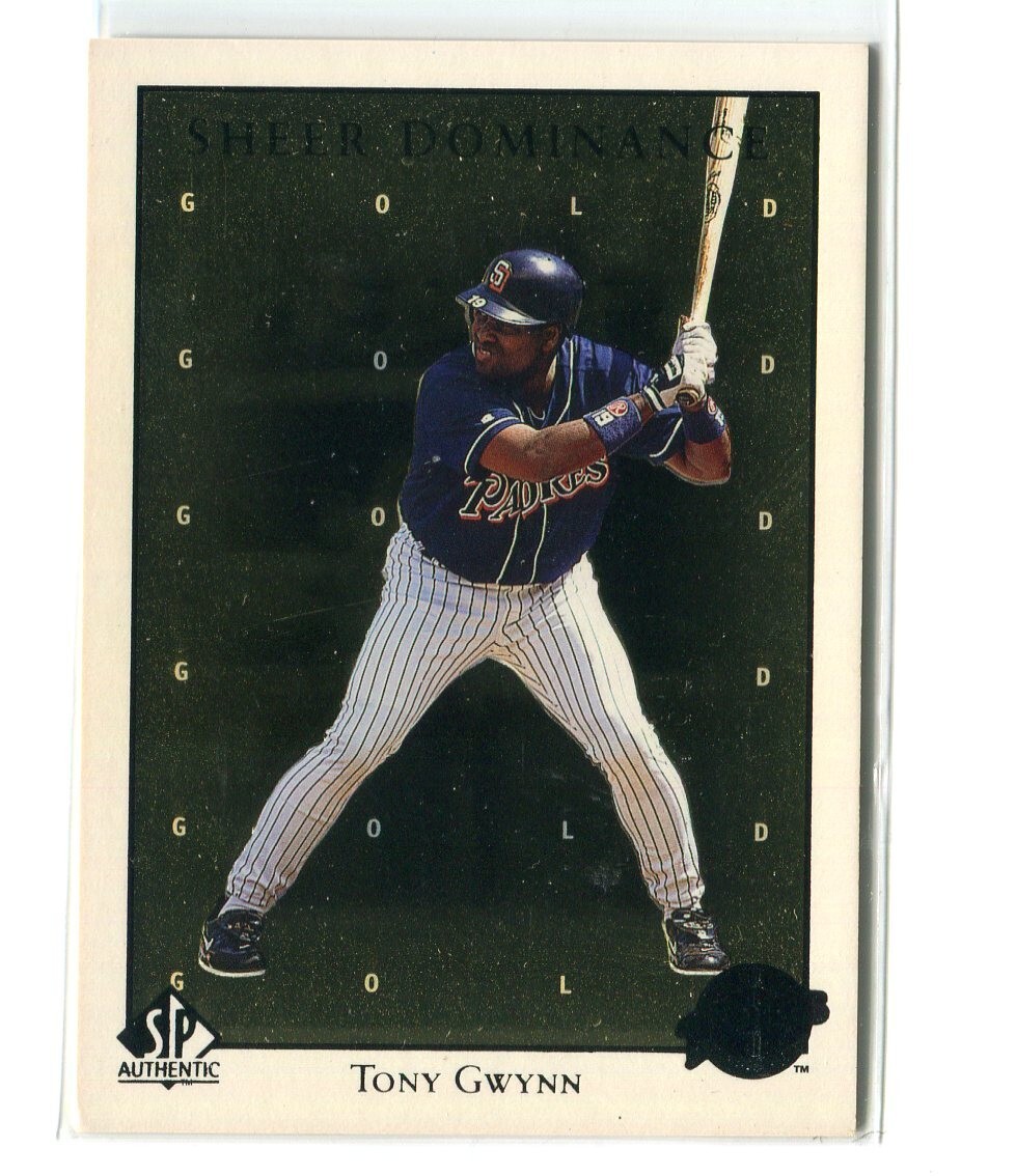 1998 Upper Deck SP Authentic Tony Gwynn Sheer Dominance Insert 1083/2000 Padres