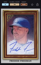 Topps MLB Bunt DIGITAL 22 Gallery Portrait Signature Freddie Freeman ICONIC