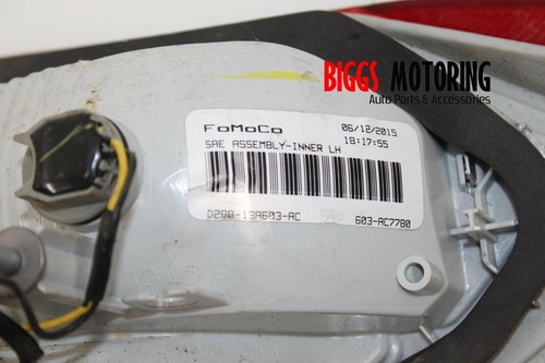 2014-2016 Ford Fiesta Driver Left Side Inner Tail Light D2BB-13A603-AB - Picture 6 of 6