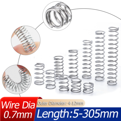 #ad Compression Spring Wire Dia 0.7mm Pressure Small Stainless steel Micro $3.34