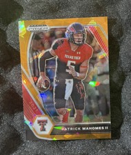 Patrick Mahomes 2021 Prizm Draft Picks Orange Cracked Ice Prizm #7 SP CHIEFS