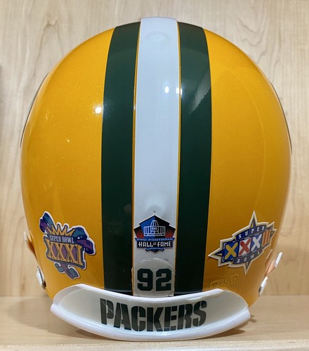 Reggie White MINISTER Signed Game Issued Model Pro Packers Football Helmet BAS - Picture 6 of 10