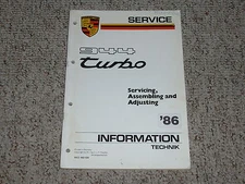 1986 Porsche 944 Turbo Adjusting Shop Service Repair Workshop Manual Coupe 2.5L