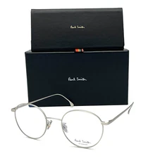 PAUL SMITH  CURSON 004 Matte Silver  / Demo Lenses 50mm Eyeglasses