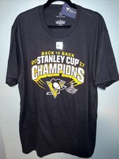 Pittsburgh Penguins 2017 NHL Hockey Stanley Cup Commemorative Mens Shirt XL NWT 