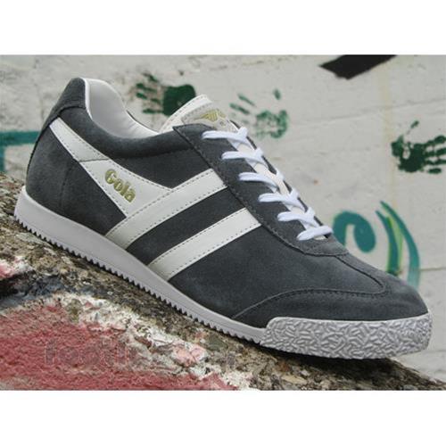 Gola Harrier Suede CMA192DS Mens schuhe Graphite Weiß Casual Trainers Gola Harrier Suede CMA192DS Mens schuhe Graphite Weiß Casual Trainers