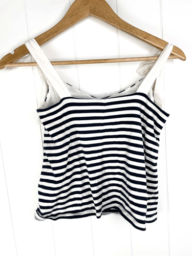 J. Crew Bow Tie Shoulder Striped Top XXS - Bild 10 von 12