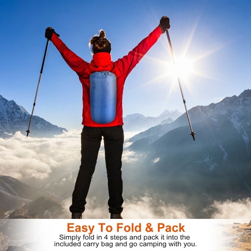 2PCS Thick Adult Cold Weather Sleeping Bag For Big & Tall Waterproof Winter Bags - Picture 13 of 19