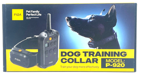 Fida Hunde Schockhalsband mit Fernbedienung 3/4 Meilen Reichweite E-Halsband für Hundetraining IPX6