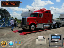Optima OP-923 Axle Truck Scale 10'x30" 60,000 lb Indicator Printer 8" Scoreboard