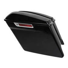 Vivid Black 5" Stretched Saddle Bag Saddlebags Fit for Harley Touring 2014-2024