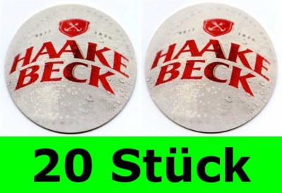 20 Stück Bierdeckel Haake Beck Pils Bremen Bar Theke Tresen Party Untersetzer