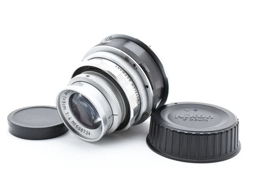 ⛄Exc+5⛄ Leica Elmar 9cm 90mm f/4 Ernst Leitz Wetzlar Lens  Converted Nikon F JP