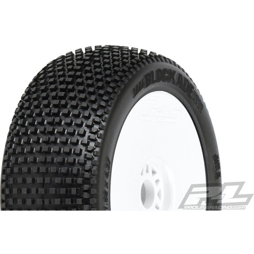 Pro-Line 9039233 Blockade S3 1:8 Buggy Mounted V2 White Wheels Front/Rear - Picture 2 of 2