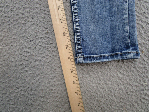 Silver Jeans Co Sasha Skinny Patchwork Blue Denim Jeans Girls Youth Size 14 - Picture 12 of 15