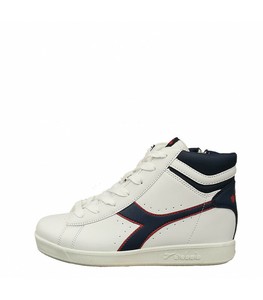 Diadora Game High Gs Sneakers Alte Bambino/a Pelle Bianco Blu Nuova Collezione 2 | eBay