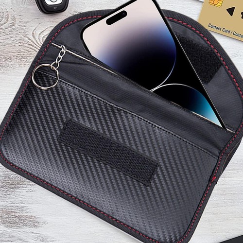 RFID Signal Blocking Pouch Cell Phone Wallet Shielding Blocker Pouch Faraday Bag - 第 3/14 張圖片