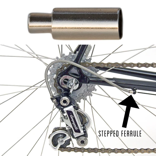 Stepped Ferrule Vintage Bicycle Frame Divers Helmet Gear Cable Guides