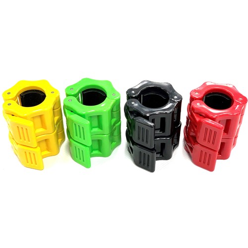 1" 25mm Weight Bar Collars Barbell Dumbbell Locking Spring Clamps Lock Jaw Set - Picture 2 of 6