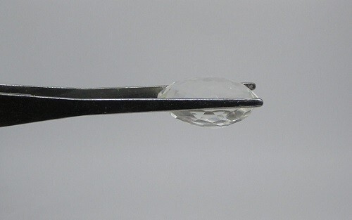 Faceted Rock Crystal Quartz Gemstone, 59.05 Carats, 30 X 20 X 16 mm Oval - Picture 6 of 10