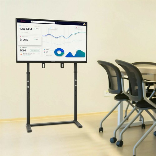 Supporto TV da pavimento 2 poli resistente alto regolabile per 32''-100'' Sony Samsung LG - Foto 3 di 22