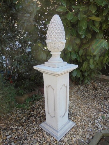 Pfeilerabdeckung, Pinienzapfen 51 cm Steinguss, Pfeilerkrone, Statue, Steinfigur - Bild 3 von 13