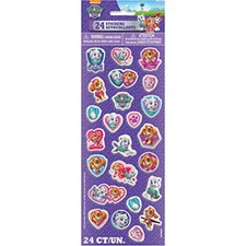 Girl PAW Patrol Puffy Sticker Sheet - 24 Count - FREE SHIPPING - NEW