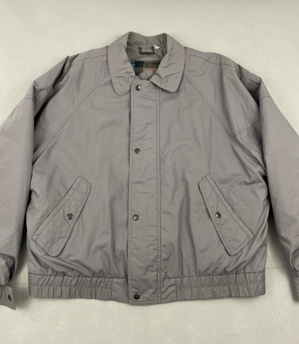 Chaqueta DE COLECCIÓN Solo Miembros Adulto 46 Por Europa Artesanal Gris Cremallera Completa Bombardero a Cuadros - Imagen 4 de 21