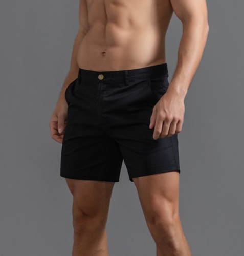 Summer Men Cotton Cargo Shorts Three Minutes of Pants Casual Plain Trousers - Picture 4 of 19