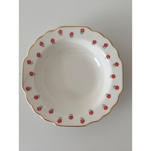 Plato de postre Lido WS George Blushing Rose Dalrymple flor roja blanco reemplazos - Imagen 12 de 17