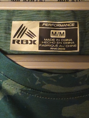 2er Pack RBX Herren Performance Workout Active Shirts Grün Camouflage Größe Herren Medium - Bild 4 von 4