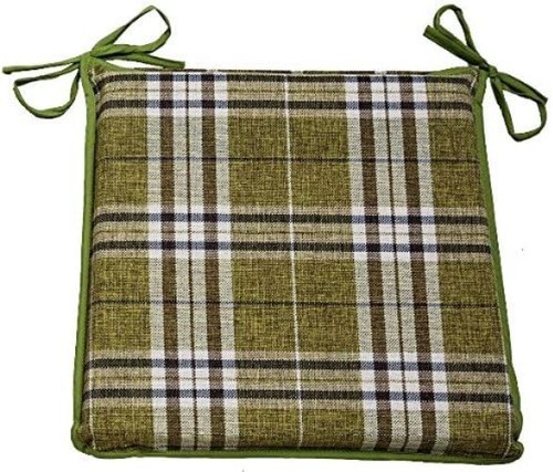 Tartan Check Reversible Kitchen Dining Garden Chair Cushion Seat Pads With Ties - Picture 25 of 47
