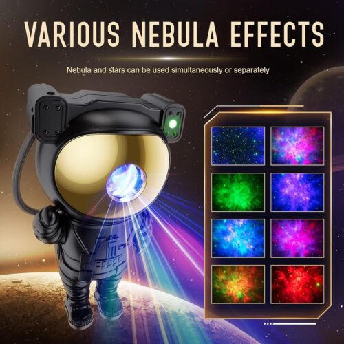 Star Projector - Space Galaxy Night Light, Astronaut Starry Nebula Ceiling LED L - Picture 3 of 6