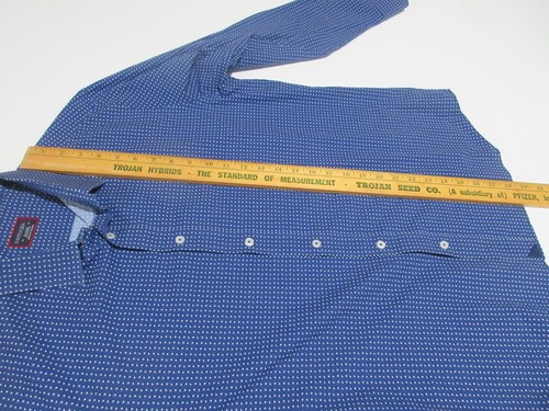 Gr. XL UNTUCKit Herren Hemd mit Knopfleiste dunkelblau weiß Print Baumwolle TOP - Bild 10 von 11